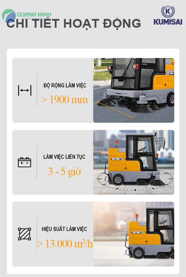 xe quet rac cong nghiep ngoi lai kumisai kms 1900a 004