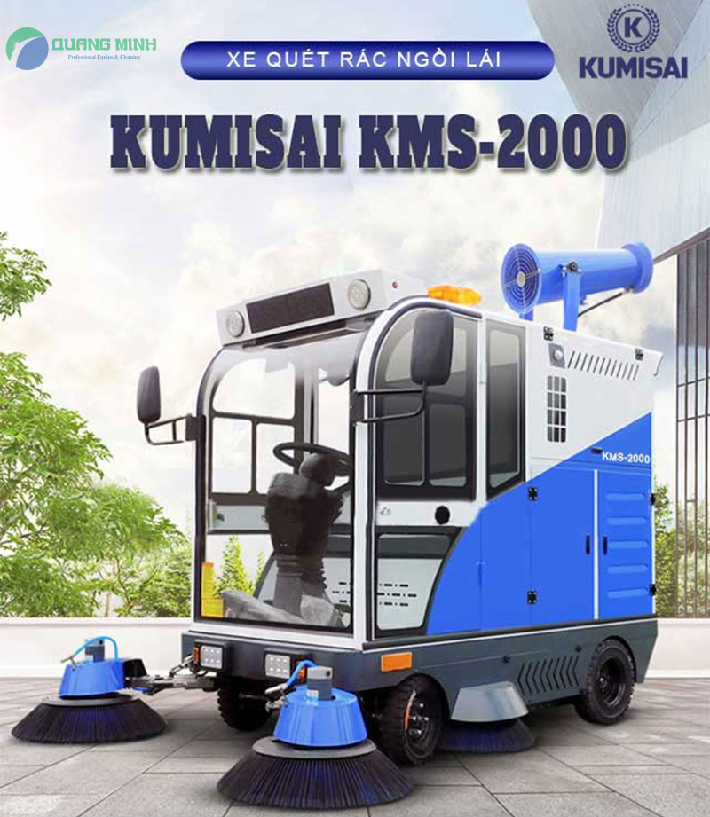 xe quet rac ngoi lai kumisai kms 2000.100