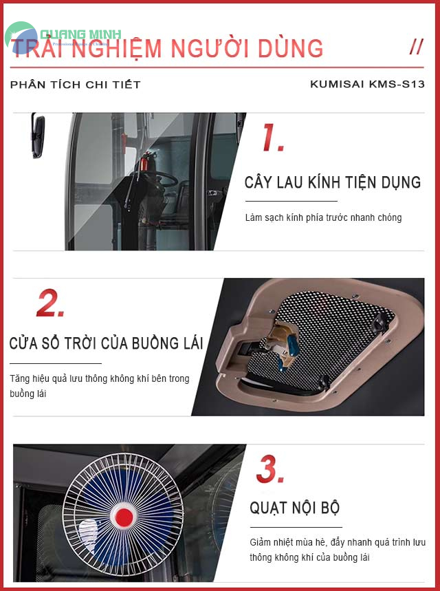 xe quet rac ngoi lai kumisai kms s13 4