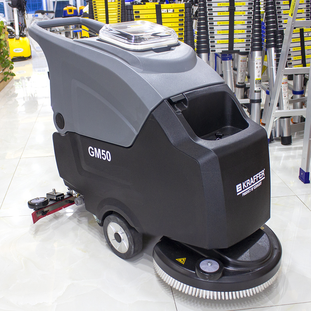 Máy chà sàn nhà xưởng KRAFFER GM50B dùng bình
